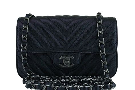 chanel chevron mini caviar|Chanel Caviar Chevron Mini Flap Bag .